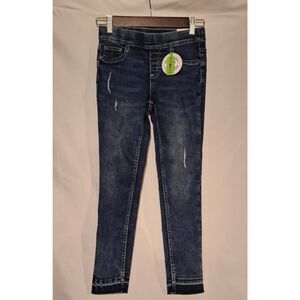 Justice Girls Denim Pull-On Stretch Distressed Legging Size 10 NEW
